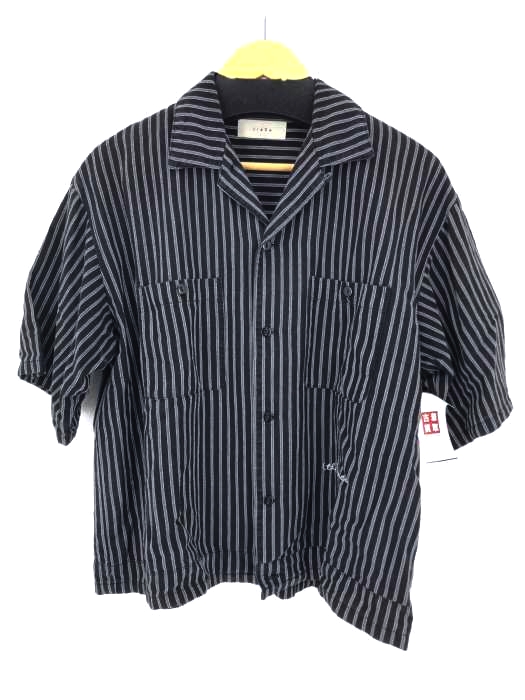 Jieda(ジエダ) OPEN COLLAR STRIPE SHIRT メンズ トップス