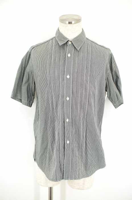 COMME des GARCONS HOMME （コムデギャルソンオム） AD2008 ピンチェック柄半袖ボタンシャツ メンズ トップス