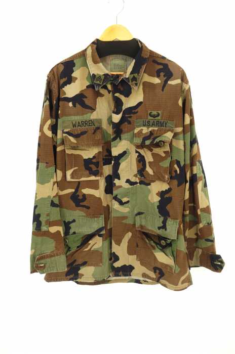 USED古着  （ユーズドフルギ） ウッドランド迷彩 コンバットジャケット カモフラ BDU バトルドレスユニフォーム メンズ アウター
