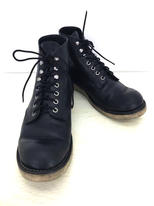 RED WING（レッドウィング） プレーントゥレースアップレザーブーツ メンズ シューズ