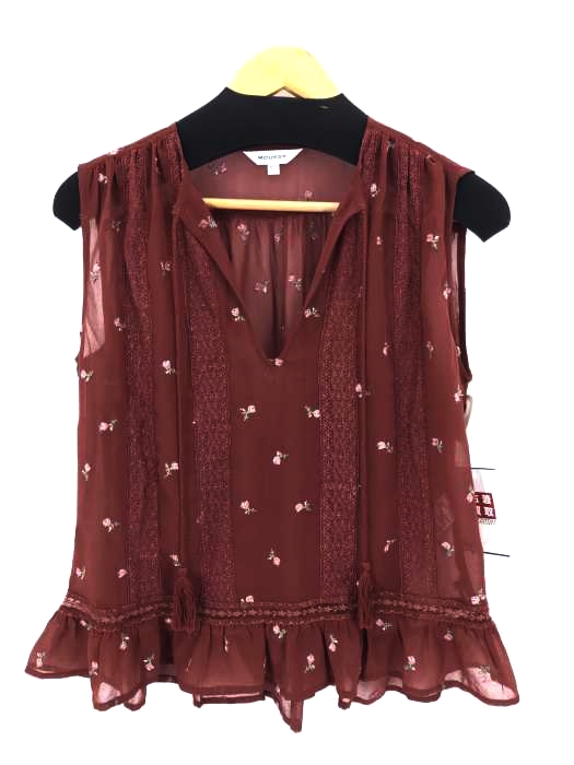 MOUSSY(マウジー) 花柄ノースリーブシャツブラウス レディース トップス