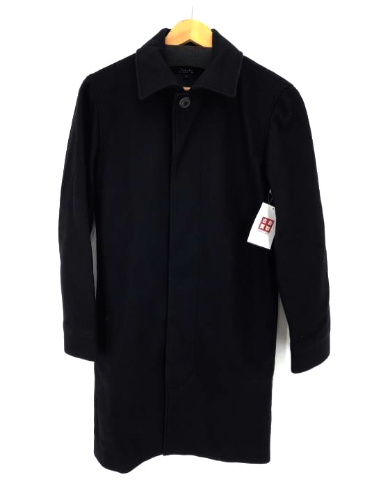 A.P.C.（アーペーセー） ウール 比翼 ステンカラーコート メンズ アウター