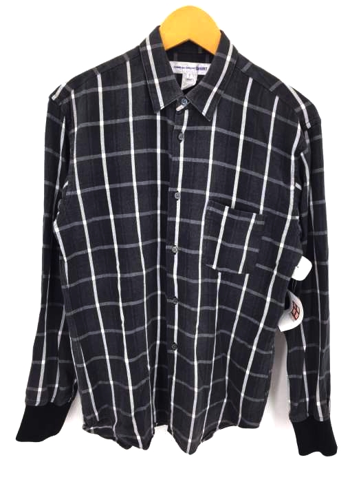 COMME des GARCONS SHIRT(コムデギャルソンシャツ) 袖リブ チェックシャツ メンズ トップス
