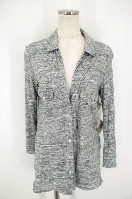 JAMES PERSE （ジェームスパース） MELANGE BUTTON DOWN SHIRT レディース トップス