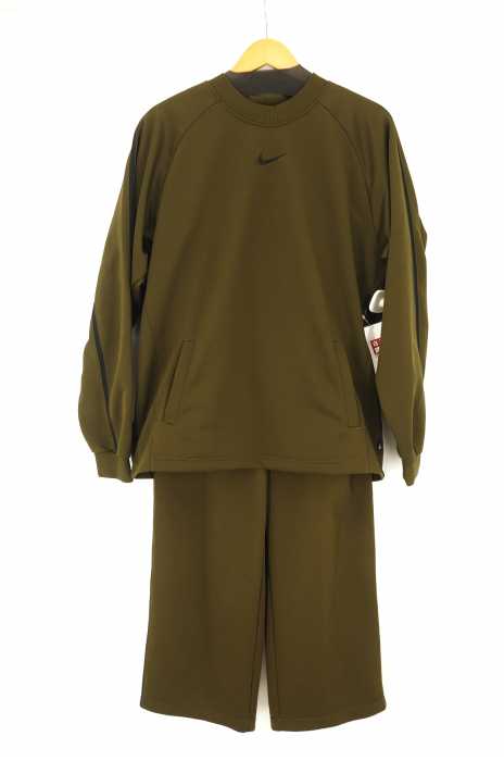 NIKE （ナイキ） 3ストライプ 刺繍入り モックネックスウェット＆サイドラインイージースウェットパンツ メンズ セットアップ