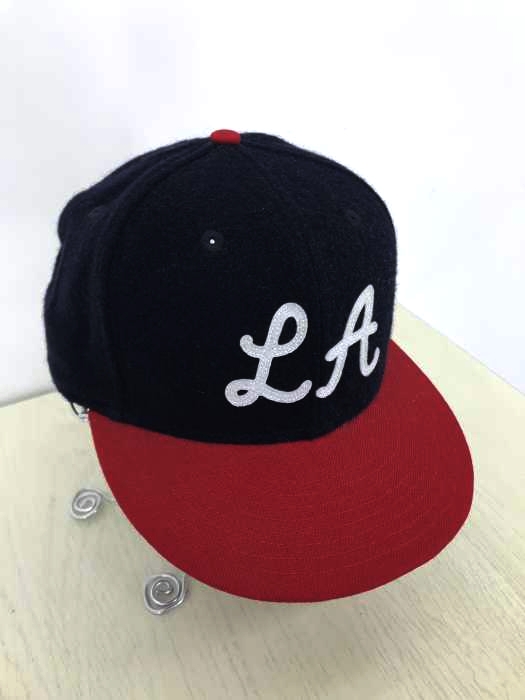 NEW ERA（ニューエラ） LA刺繍ロゴ スナップバック ウールキャップ メンズ 帽子