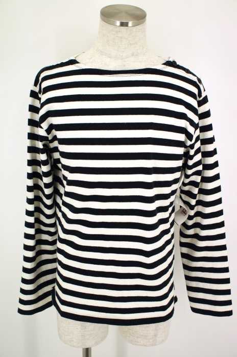 UNITED ARROWS green label relaxing (ユナイテッドアローズグリーンレーベルリラクシング) ボーダー柄ロングスリーブコットンTシャツ メンズ トップス
