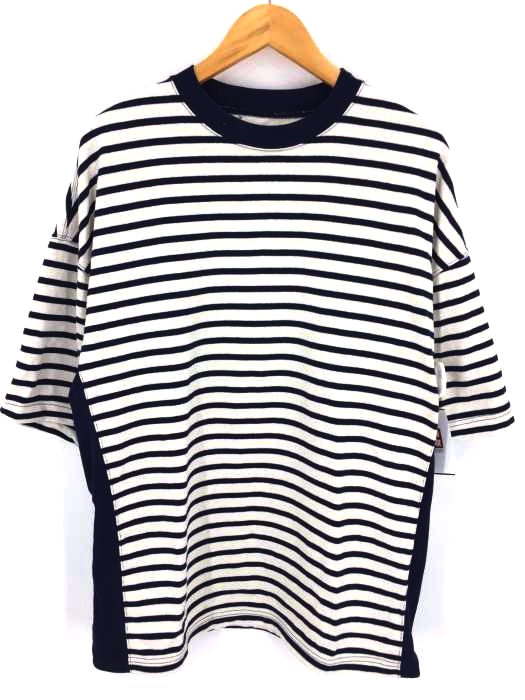 N.HOOLYWOOD(エヌハリウッド) 20SS CREW NECK T-SHIRT NAVY BORDER メンズ トップス