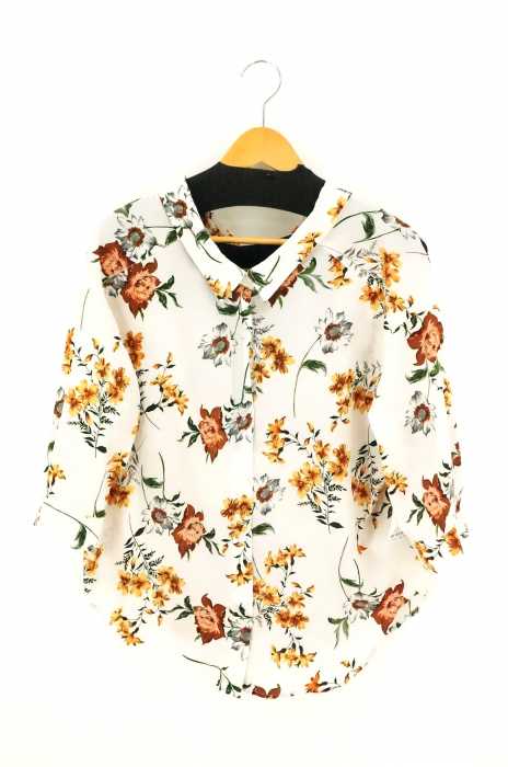 EVRIS (エヴリス) FLOWERドッキングシャツ レディース トップス