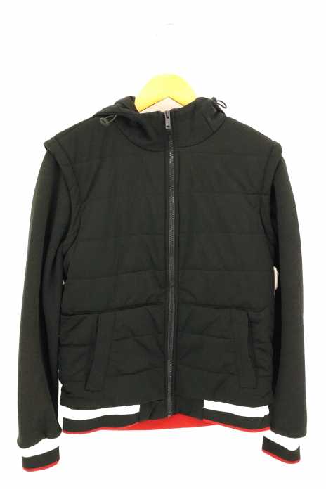 ZARA（ザラ） 袖スウェット切替 中綿 フーデットジャケット レディース アウター