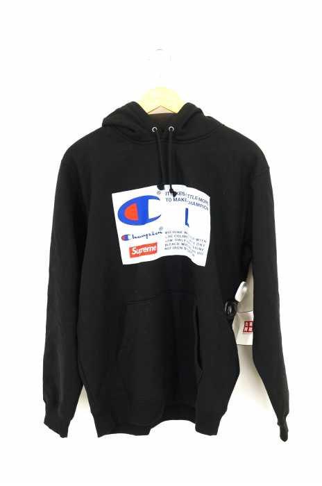 SUPREME × CHAMPION(シュプリーム チャンピオン) Label Hooded Sweatshirt ラベルパッチフーデッドパーカ メンズ トップス