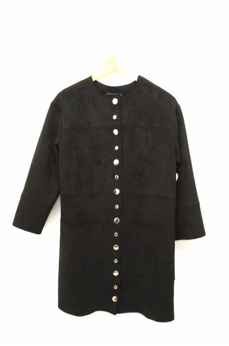 ZARA WOMAN （ザラ ウーマン） スウェード ノーカラー レディース アウター