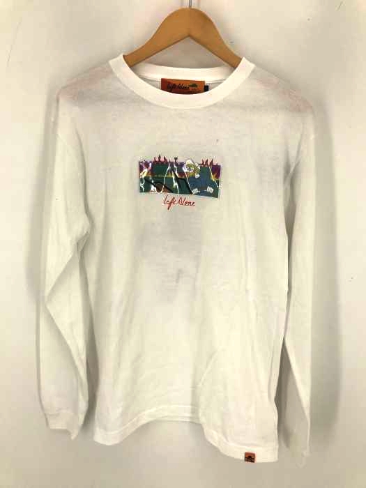 LEFT ALONE（レフトアローン） バック刺繍 クルーネック ロンT メンズ トップス