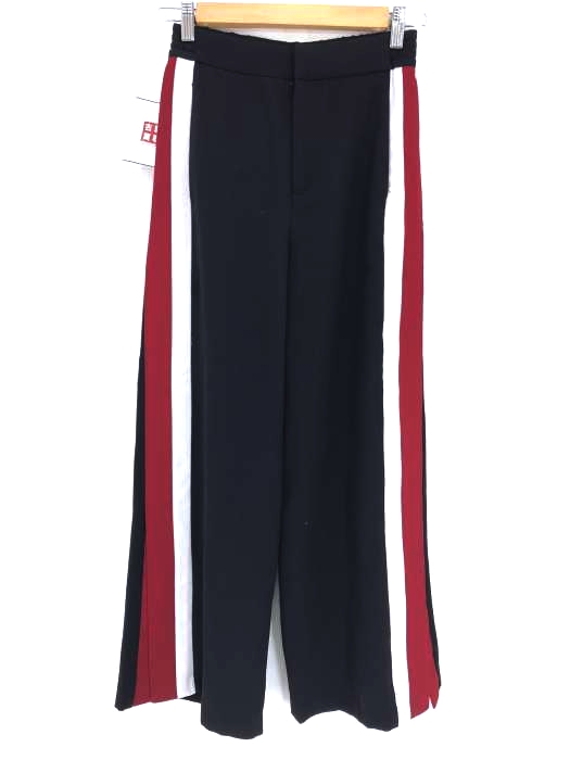 ZARA WOMAN（ザラ ウーマン） サイドライン スリットワイドイージーパンツ レディース パンツ