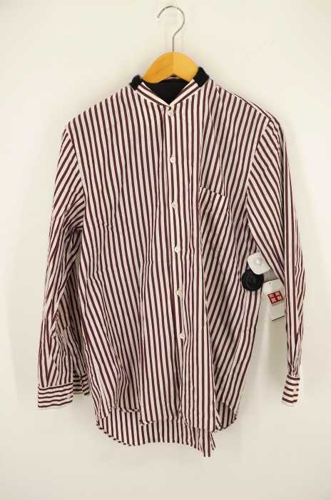 COMME des GARCONS HOMME PLUS （コムデギャルソンオムプリュス） AD1998 ストライプ柄 スタンドカラーシャツ メンズ トップス