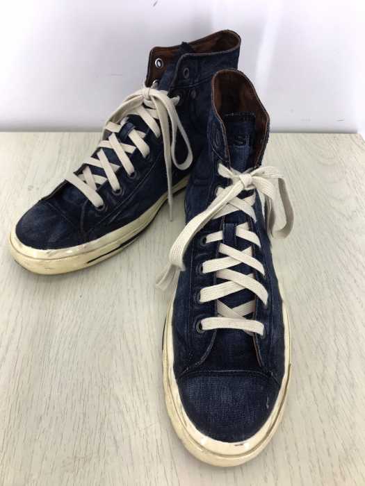 DIESEL（ディーゼル） デニム地 ハイカットスニーカー メンズ シューズ