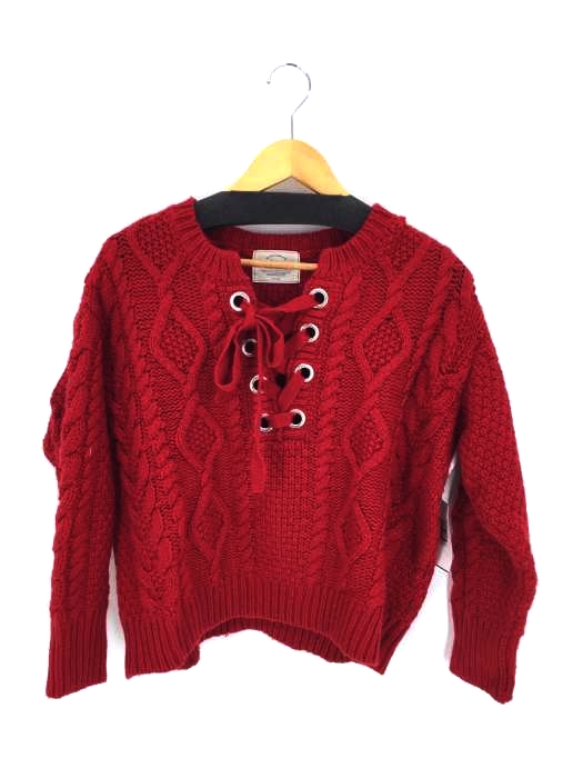 Ungrid(アングリッド) 18AW レースアップケーブルニット レディース トップス