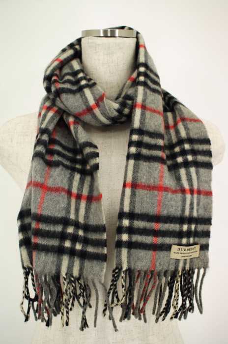 BURBERRY（バーバリー） カシミヤチェックマフラー レディース ファッション雑貨