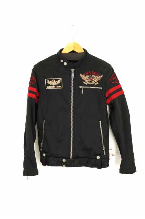 VANSON（バンソン） シングルライダースジャケット ボンディングライダースジャケット メンズ アウター
