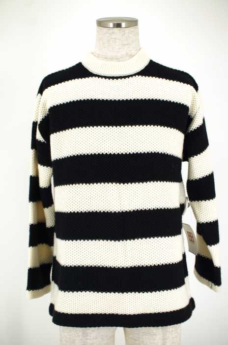 BEAUTY & YOUTH UNITED ARROWS (ビューティーアンドユースユナイテッドアローズ) 15AW ハニカムボーダールーズフィットクルーネックニット メンズ トップス