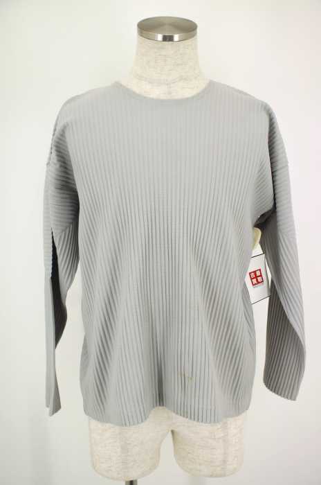 ISSEY MIYAKE　HOMME PLISSÉ （イッセイミヤケオムプリッセ） プリーツ加工ロングスリーブカットソー メンズ トップス
