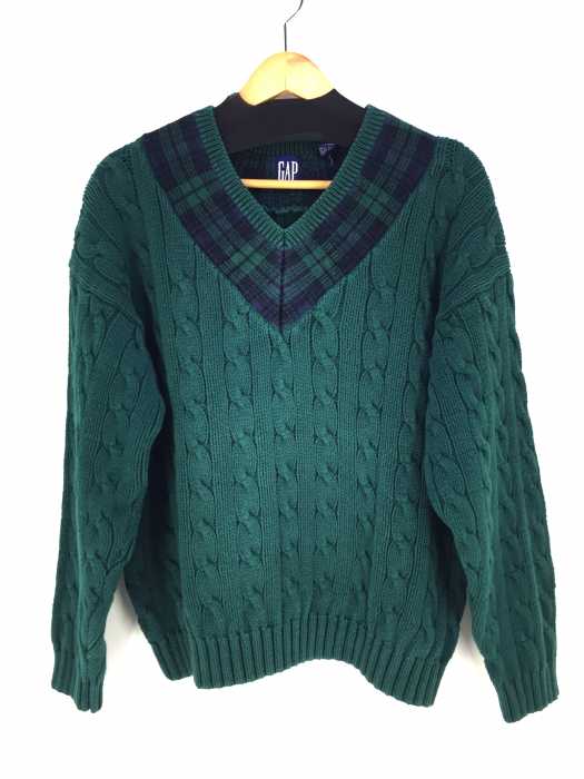 Gap （ギャップ） OLD Vネック ケーブルニット メンズ トップス