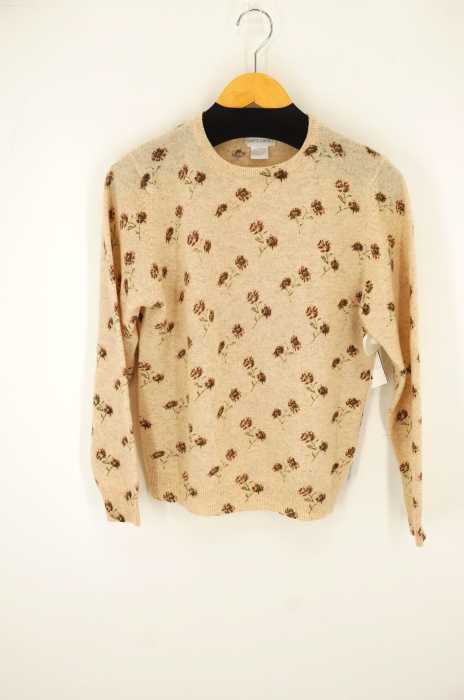 pierre cardin（ピエールカルダン） 花柄 クルーネックニット レディース トップス
