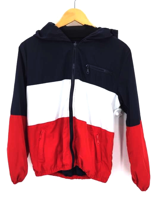 USED古着（ユーズドフルギ） トリコカラーフードブルゾン レディース アウター