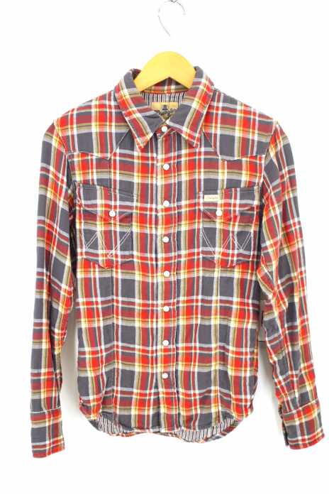 AKM×Wrangler（エーケーエム） チェックウエスタンシャツ メンズ トップス