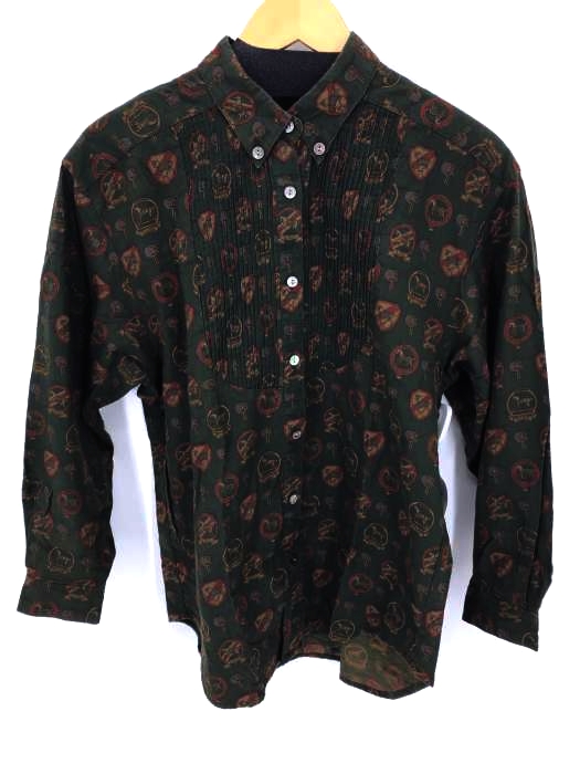 DAKS(ダックス) 総柄 ピンタックシャツ レディース トップス