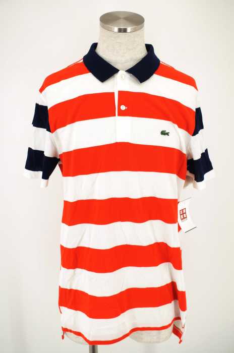 LACOSTE （ラコステ） REGULAR FIT カラーブロックストライプポロシャツ メンズ トップス