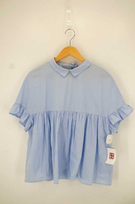 ZARA trafaluc（ザラトラファルック） ドロップショルダープリーツペプラムブラウス レディース トップス