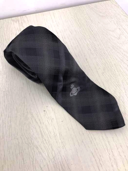 Vivienne Westwood（ヴィヴィアンウエストウッド） ブランドロゴ入りチェック柄ネクタイ メンズ ファッション雑貨