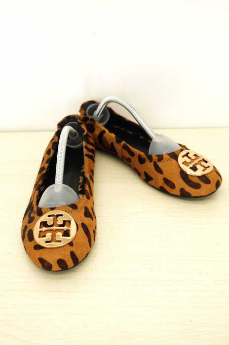 TORY BURCH（トリーバーチ） ハラコレオパードフラットシューズ