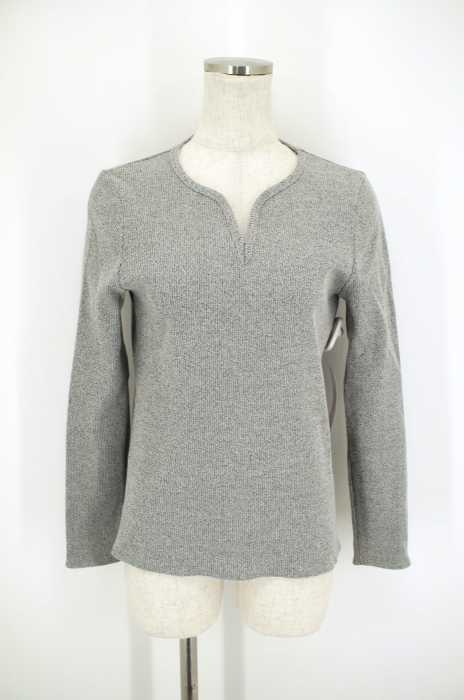 Steven Alan (スティーブンアラン) COTTON MIX SLIT NECK CUT SEW スリット入りカットソー レディース トップス