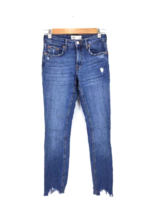 ZARA（ザラ） ZW SKINNY JEANS ダメージ加工スキニーデニムパンツ レディース パンツ