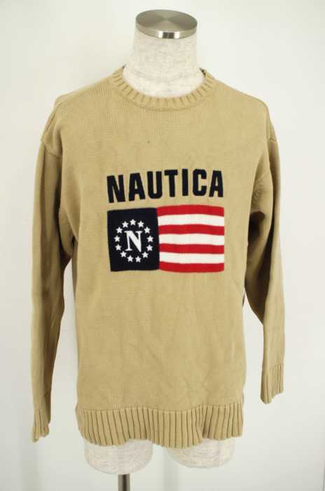 NAUTICA（ノーティカ ） ロゴ入りクルーネックセーター トップス メンズ トップス