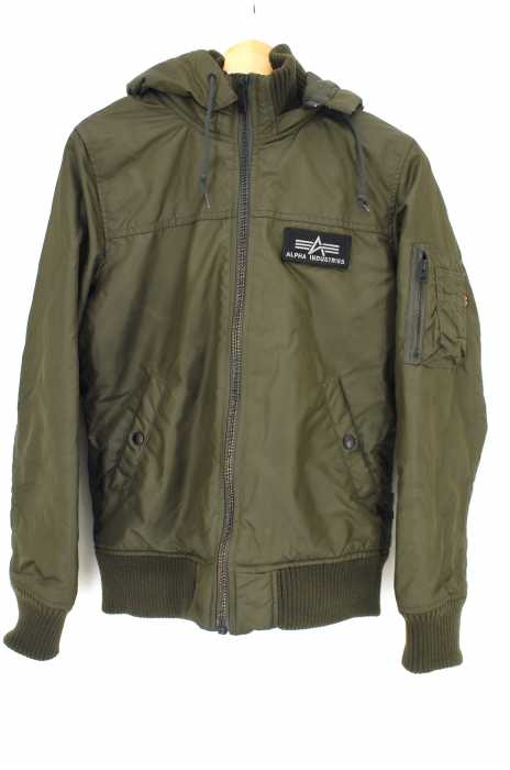 ALPHA INDUSTRIES (アルファインダストリーズ) HOODED RIB JACKET メンズ アウター