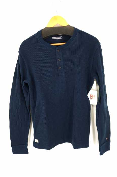 TOMMY HILFIGER （トミーヒルフィガー） 袖刺繍入り ヘンリーネックカットソー メンズ トップス