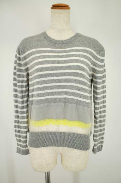 sacai luck (サカイラック) ボーダー シースルー レディース トップス