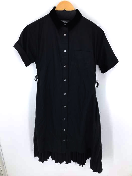 Sacai（サカイ） Shirtdres フレア プリーツ ワンピース レディース ワンピース