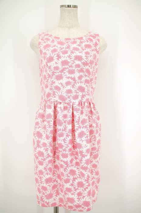 Natural Beauty Basic ナチュラルビューティーベーシック ひまわり柄ノースリーブワンピース レディース ワンピース ブランド古着買取販売バズストア