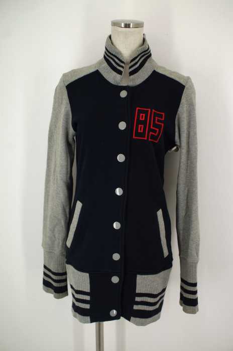 tommy jeans （トミージーンズ） スウェットロングスタジャン レディース アウター