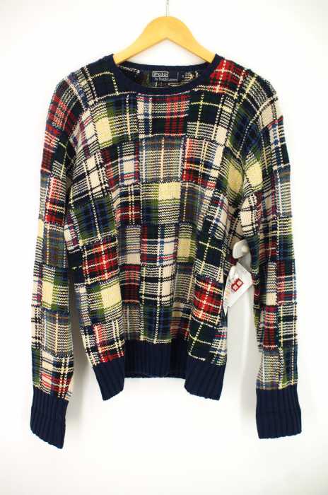 Polo by RALPH LAUREN （ポロバイラルフローレン） 希少 パッチワーク リネンシルク メンズ トップス