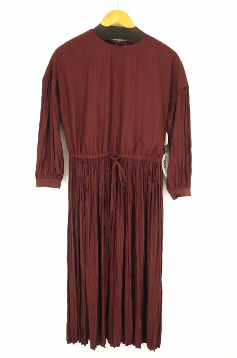 yuni （ユニ） 割繊 ランダムプリーツワンピース レディース  