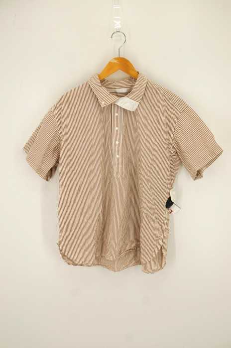 YAECA(ヤエカ) ストライプ柄 スタンドカラーコンフォートシャツ COMFORT SHIRT メンズ トップス