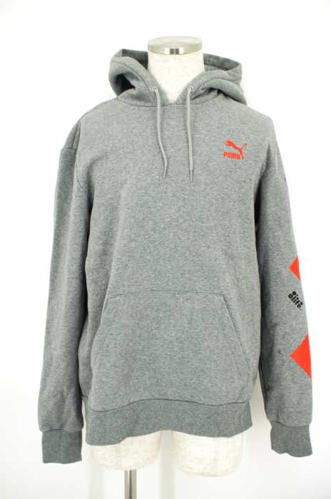 PUMA x Alife (プーマ エーライフ) 袖プリント入りプルオーバーパーカー メンズ トップス