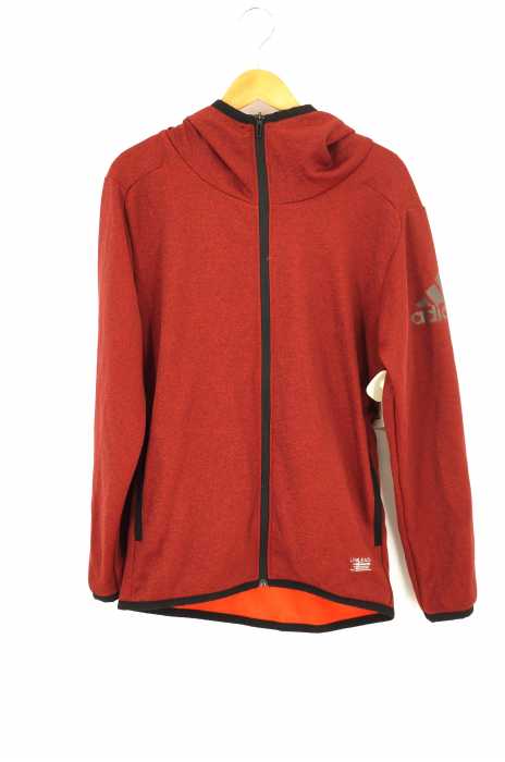 adidas （アディダス） アクティブスウェット＋ ウォ-ム フルジップフードジャケット メンズ トップス