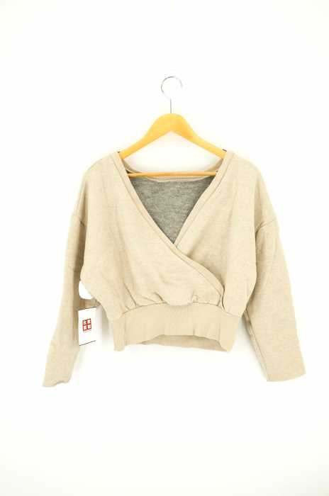 6（ROKU） BEAUTY＆YOUTH UNITED ARROWS（ロクビューティーアンドユースユナイテッドアローズ） BACK CACHECOEUR SWEAT PULLOVER バックカシュクールスウェット レディース トップス
