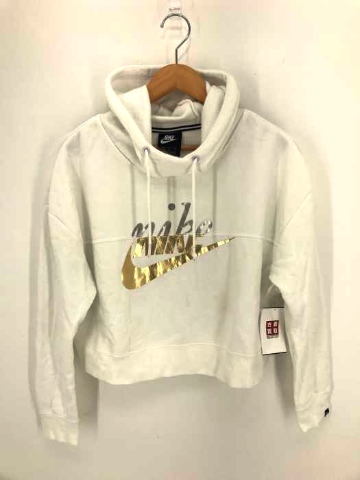 NIKE(ナイキ) ブランドロゴプリントプルオーバーパーカー レディース トップス